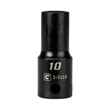Capri Tools 3/8 in. Drive 10 mm Semi-Deep Impact Socket CP53110